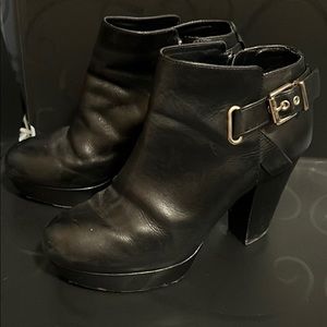 Black ankle booties size 8
